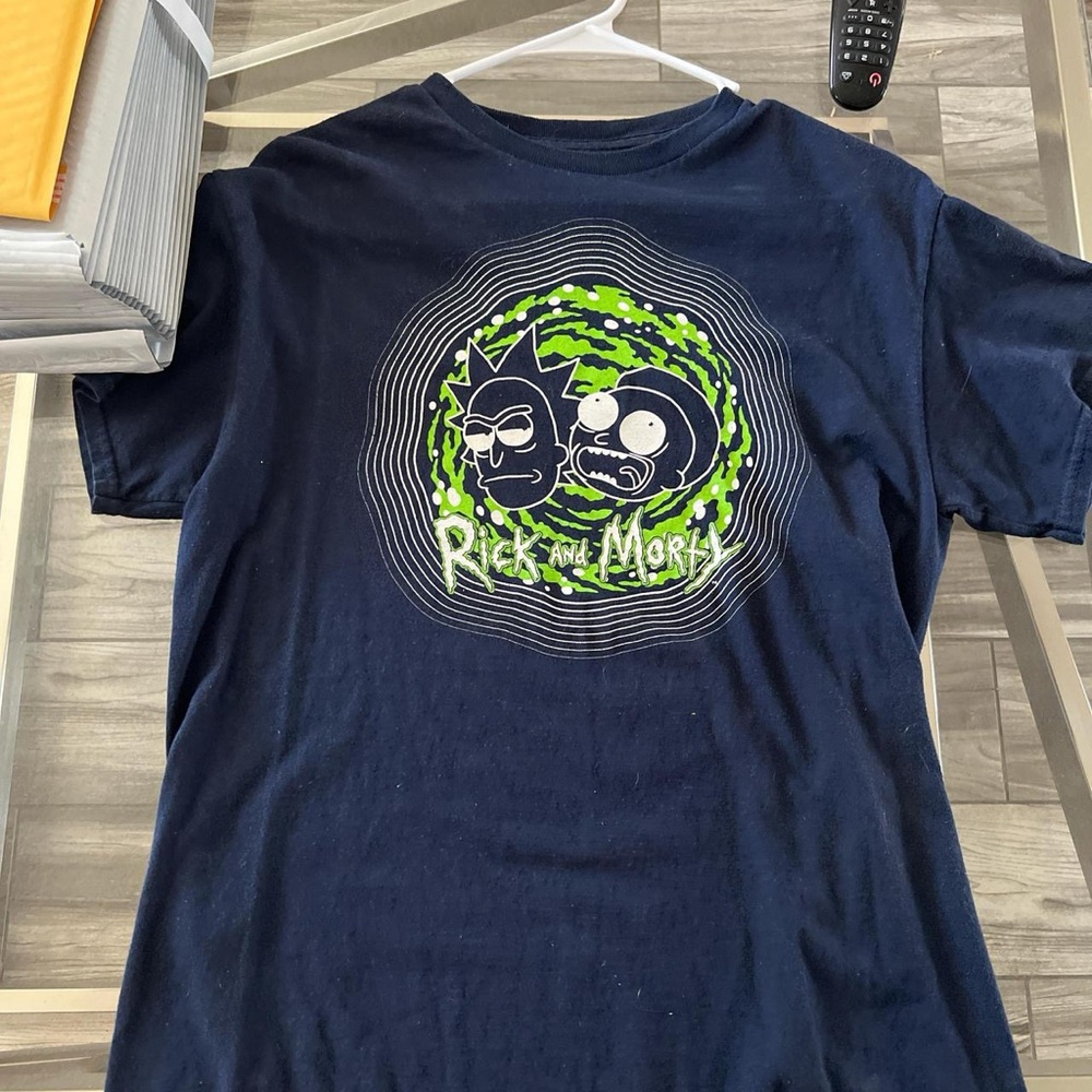 Rick and Morty Navy Graphic Tee